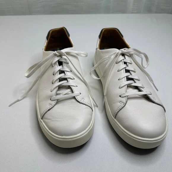 OluKai White Leather Golf Shoes for Men size 8 - Picture 3 of 13